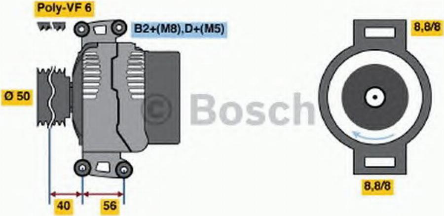 BOSCH 0 124 515 118 - Alternator www.molydon.hr