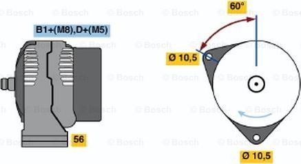 BOSCH 0 124 625 031 - Alternator www.molydon.hr