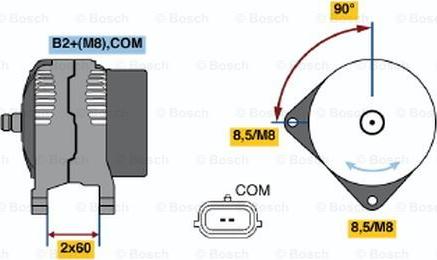 BOSCH 0 124 525 053 - Alternator www.molydon.hr