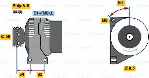 BOSCH 0 124 625 025 - Alternator www.molydon.hr