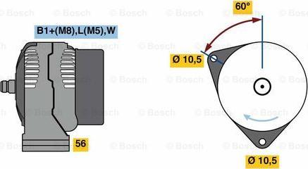 BOSCH 0 124 525 147 - Alternator www.molydon.hr