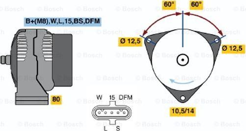 BOSCH 0 124 655 039 - Alternator www.molydon.hr