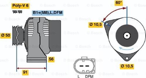 BOSCH 0 986 047 610 - Alternator www.molydon.hr