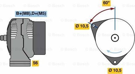 BOSCH 0 124 615 053 - Alternator www.molydon.hr