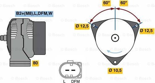 BOSCH 0 124 615 030 - Alternator www.molydon.hr