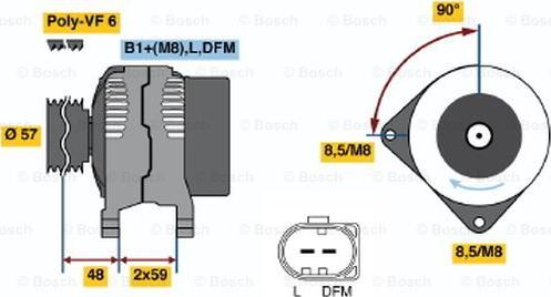 BOSCH 0 124 615 038 - Alternator www.molydon.hr