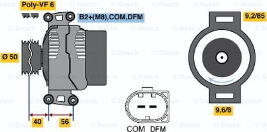 BOSCH 0 124 625 045 - Alternator www.molydon.hr