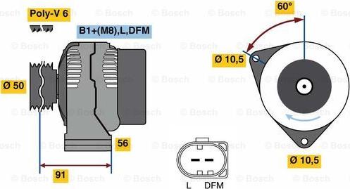 BOSCH 0 124 625 032 - Alternator www.molydon.hr