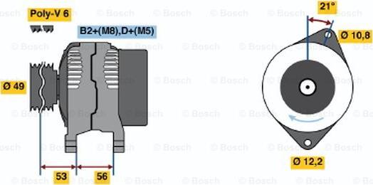 BOSCH 0 124 325 060 - Alternator www.molydon.hr