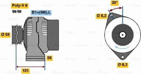 BOSCH 0 124 325 089 - Alternator www.molydon.hr