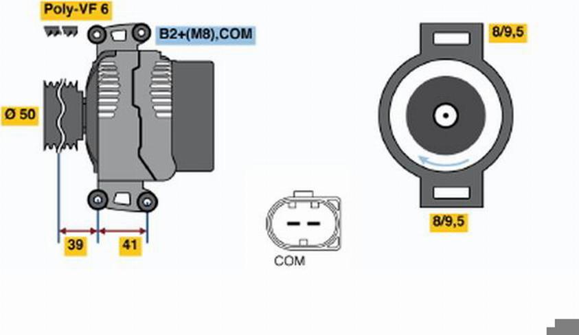 BOSCH 0124325072 - Alternator www.molydon.hr