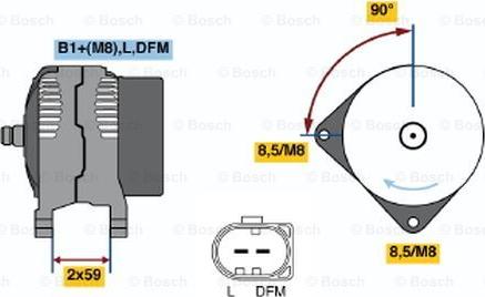 BOSCH 0 124 325 149 - Alternator www.molydon.hr