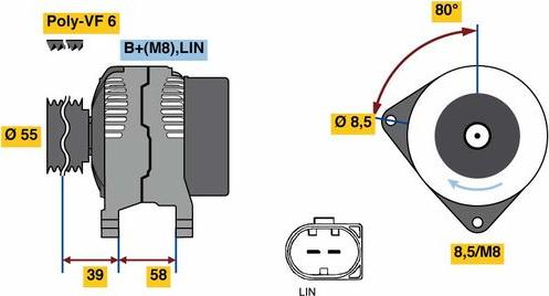 BOSCH 0125711071 - Alternator www.molydon.hr