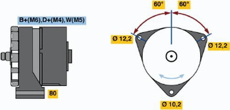 BOSCH 0120469687 - Alternator www.molydon.hr