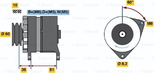 BOSCH 0 120 469 899 - Alternator www.molydon.hr