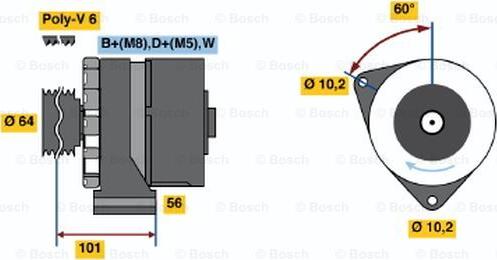 BOSCH 0 120 469 857 - Alternator www.molydon.hr