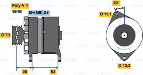 BOSCH 0 120 469 875 - Alternator www.molydon.hr