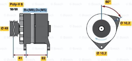 BOSCH 0 120 468 005 - Alternator www.molydon.hr