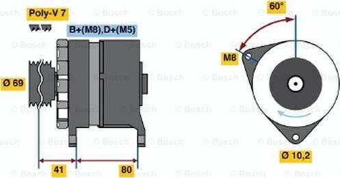 BOSCH 0 120 468 024 - Alternator www.molydon.hr