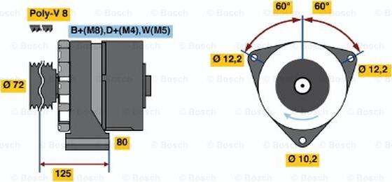 BOSCH 0 120 468 145 - Alternator www.molydon.hr