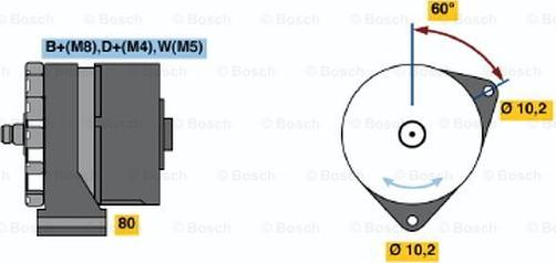 BOSCH 0 120 468 155 - Alternator www.molydon.hr