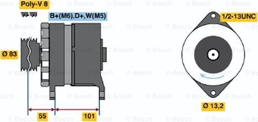 BOSCH 0 120 468 163 - Alternator www.molydon.hr