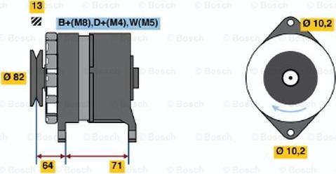 BOSCH 0 120 468 116 - Alternator www.molydon.hr