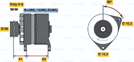 BOSCH 0 120 468 128 - Alternator www.molydon.hr