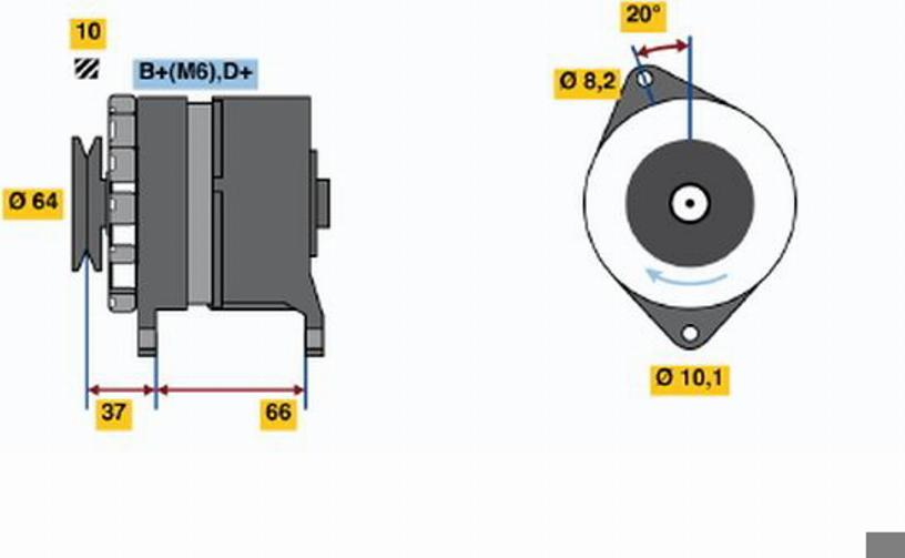 BOSCH 0 120 489 190 - Alternator www.molydon.hr