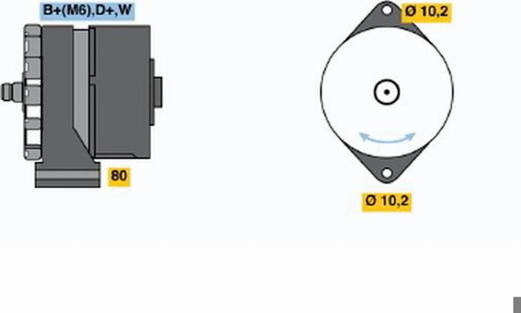 BOSCH 0120489192 - Alternator www.molydon.hr