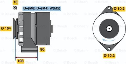 BOSCH 0 120 489 387 - Alternator www.molydon.hr