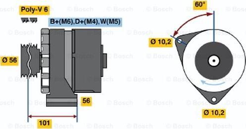 BOSCH 0 120 488 133 - Alternator www.molydon.hr