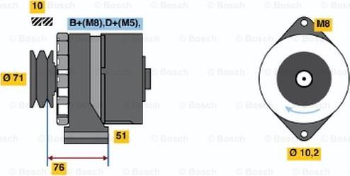 BOSCH 0 120 488 303 - Alternator www.molydon.hr