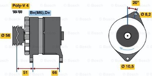 BOSCH 0 120 488 215 - Alternator www.molydon.hr