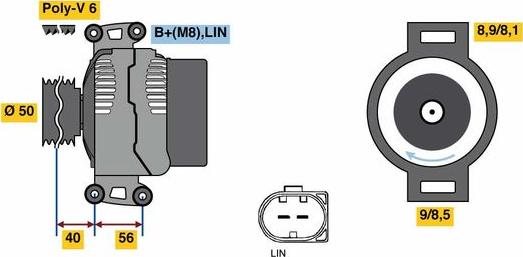 BOSCH 0121813006 - Alternator www.molydon.hr