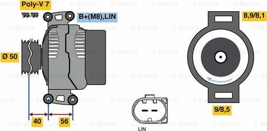 BOSCH 0121813002 - Alternator www.molydon.hr