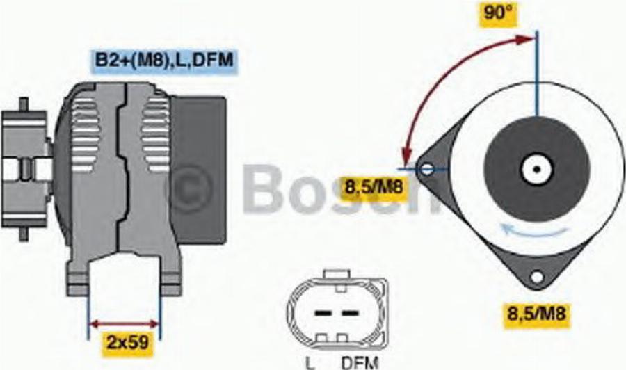 BOSCH 0 121 715 004 - Alternator www.molydon.hr