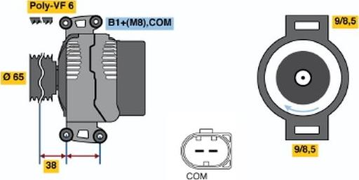 BOSCH 0 121 715 022 - Alternator www.molydon.hr