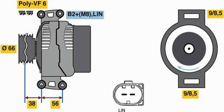 BOSCH 0 121 715 078 - Alternator www.molydon.hr