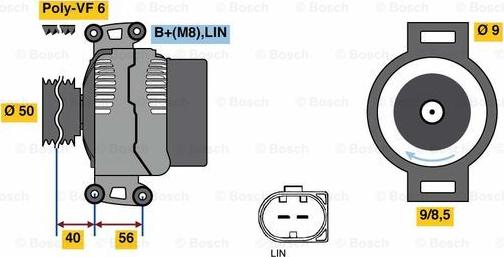 BOSCH 0 121 715 129 - Alternator www.molydon.hr