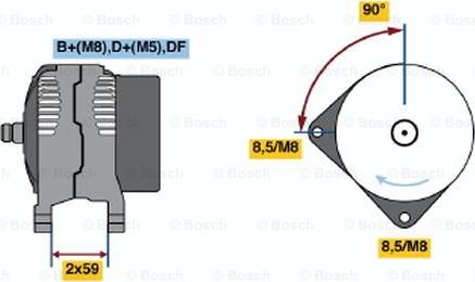 BOSCH 0 123 515 009 - Alternator www.molydon.hr