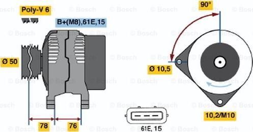 BOSCH 0 986 039 720 - Alternator www.molydon.hr