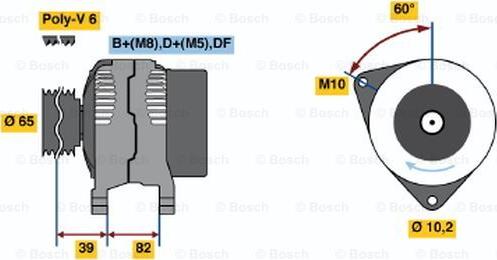 BOSCH 0 123 515 012 - Alternator www.molydon.hr