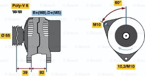 BOSCH 0 123 510 092 - Alternator www.molydon.hr