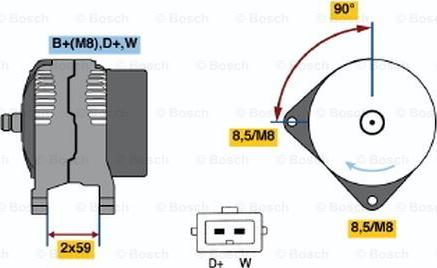 BOSCH 0 123 510 034 - Alternator www.molydon.hr