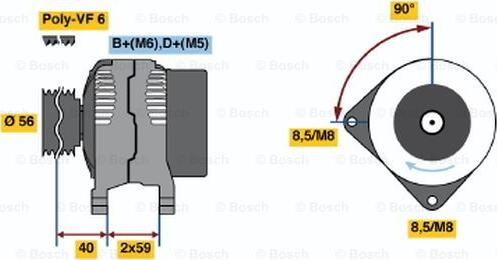 BOSCH 0 123 510 109 - Alternator www.molydon.hr