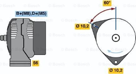 BOSCH 0 124 615 043 - Alternator www.molydon.hr