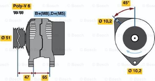 BOSCH 0 986 040 300 - Alternator www.molydon.hr