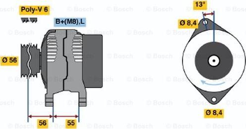 BOSCH 0 123 315 021 - Alternator www.molydon.hr