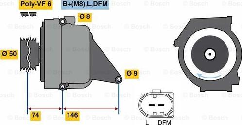 BOSCH 0 122 0AA 3R0 - Alternator www.molydon.hr